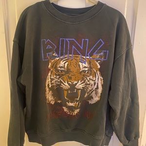 Anine Bing Tiger Sweatshirt Size M